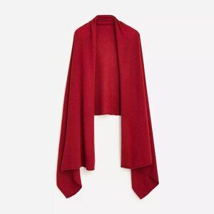 NWT-One Size-J.Crew Oversized cashmere wrap - RED OCHRE